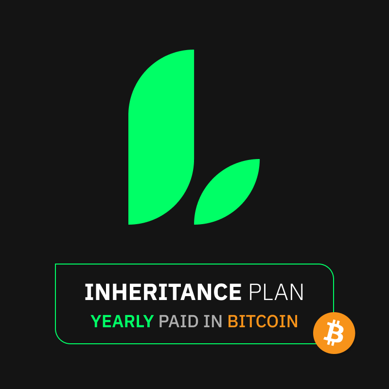 Liana Inheritance Plan - pay in BTC, yearly